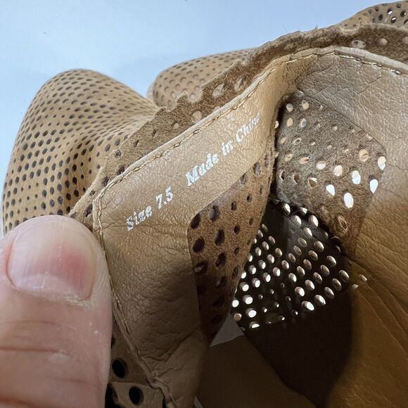 Dolce Vita Tommi Tobacco Brown Tan Suede Ankle Booties Sz. 7.5 - Picture 6 of 6